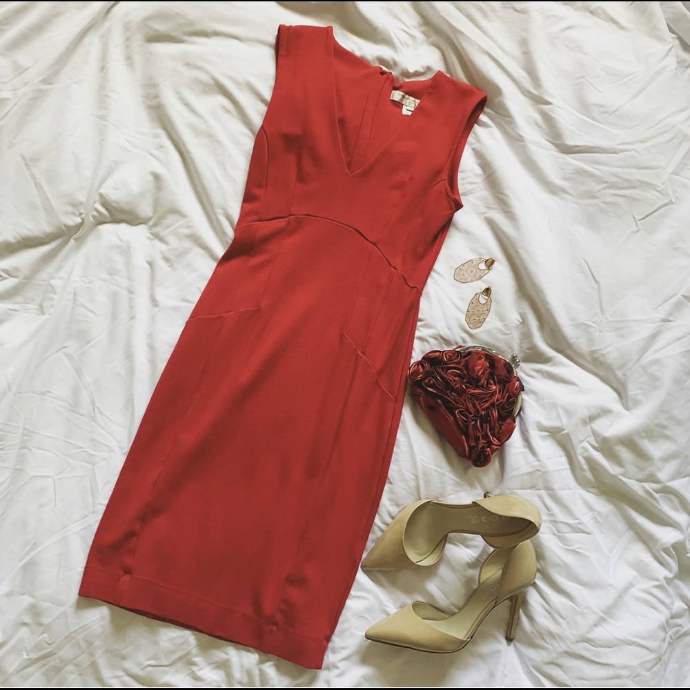 French Connection | Red Body-Con Dress | Size 8